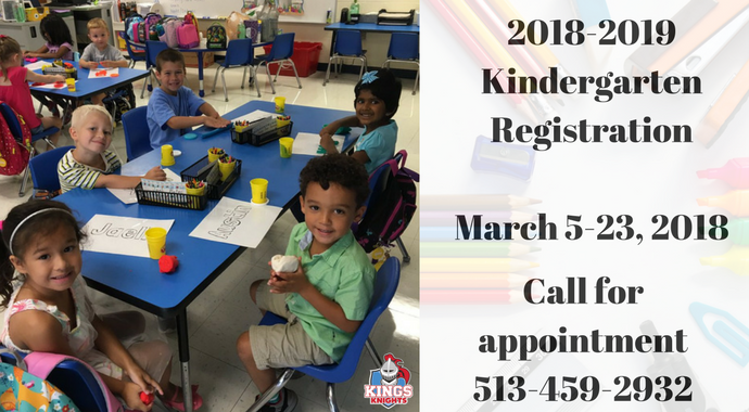 Kindergarten Registration 2018-2019